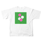 ナトリウム屋さんのガチャガチャ(緑、白、ピンク) All-Over Print T-Shirt :back