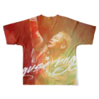 長与 千種 Chigusa Nagayoの長与千種の『赤いイナズマ』 All-Over Print T-Shirt :back