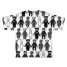 Plum'sのグッズ屋さんのPlum'sマスコット５大集合 All-Over Print T-Shirt :back