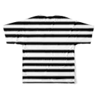 COPYL STOREのボーダー 白黒 All-Over Print T-Shirt :back