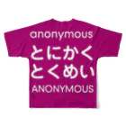 とにかくとくめい＠ふわっちのロゴ2.1 All-Over Print T-Shirt :back