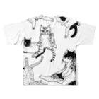 suzuejyaのねこいろいろ All-Over Print T-Shirt :back