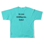 お馬もshopのjoking All-Over Print T-Shirt :back