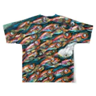 なまらやのスクガラスの海 All-Over Print T-Shirt :back