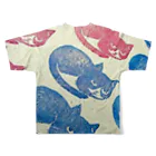 suzuejyaのハチワレはんこ All-Over Print T-Shirt :back