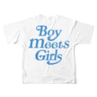 Seanのboy meets girls ATSU フルグラフィックTシャツの背面