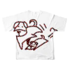 ティシュー山田の犬 All-Over Print T-Shirt :back