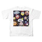 #morの#mor  All-Over Print T-Shirt :back