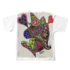 良々のゆにこーん(ユニコーン) All-Over Print T-Shirt :back