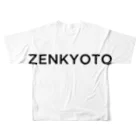 ZENSTOREのZENロゴTシャツ　 フルグラフィックTシャツの背面