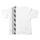 R mamaのモノクロりぼん All-Over Print T-Shirt :back