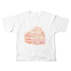 せきね まりのの私はケーキ屋さんです🍰 All-Over Print T-Shirt :back