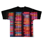 RaRaRa-Designのcircle neon All-Over Print T-Shirt :back