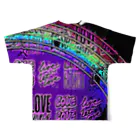 RaRaRa-Designのneon color All-Over Print T-Shirt :back