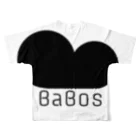 BaBos スポーツウェアブランドのBaBos fashion フルグラフィックTシャツの背面
