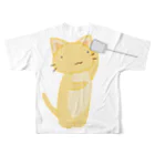 きねこやのきねこ糸電話 フルグラフィックTシャツの背面