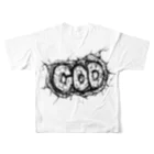 ViViD FoRmの神の鉄槌Tシャツ（両面） All-Over Print T-Shirt :back