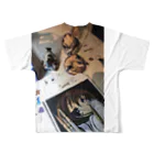 乙うたろうの乙うたろうは途中です All-Over Print T-Shirt :back