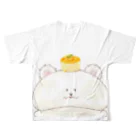 どるちぇ＊うさぎの【背面どあっぷ】《７》＊ふわあま*どるちぇしろくま＊ フルグラフィックTシャツの背面