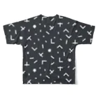 GMOペパボ公式ショップのParaPara-フルグラフィック黒 All-Over Print T-Shirt :back