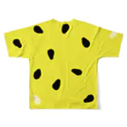 森と樅のスイカ黄（黒） フルグラフィックTシャツの背面