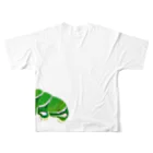 ShikakuSankakuのナミアゲハの幼虫(両面) フルグラフィックTシャツの背面