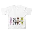 Panda factoryの着ぐるみたち All-Over Print T-Shirt :back