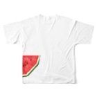六角堂DADAのカクカクスイカTシャツ All-Over Print T-Shirt :back