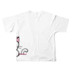 SU-KUのゆる猫　オッド All-Over Print T-Shirt :back
