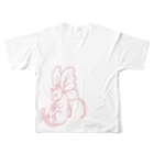 帽子屋のパピヨンミネットさん Original All-Over Print T-Shirt :back