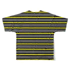 many many stripes.のボーダー1　黒 フルグラフィックTシャツの背面