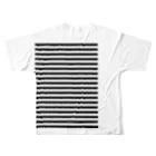 MSK STUDIOのCropping Border T / Black-Gray フルグラフィックTシャツの背面