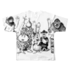 Kokuzoのウルシオールスターズとミヤコの人々 フルグラフィックTシャツの背面