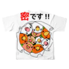 まめるりはことりの密です！コザクラインコさん【まめるりはことり】 フルグラフィックTシャツの背面