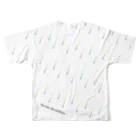 mosh&chipsのNo rain, No rainbow フルグラフィックTシャツの背面