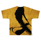 KENSYOカリグラフィーのKENSYO 「名」 Tシャツ フルグラフィックTシャツの背面