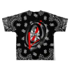 Petikz LYF ClothingのPLC - Bandana フルグラフィックTシャツの背面