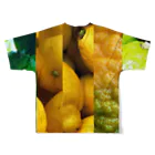 ﾆｼｷｵﾘ🍋Collectionの柑橘ストライプ2 フルグラフィックTシャツの背面