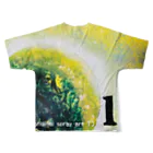 小さな宇宙工房おっちーの【NO.16 anti-aging 〜original spray art〜】 All-Over Print T-Shirt :back