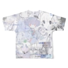 ゆーきんの絵ぐっずのゆーきん×砂気球 All-Over Print T-Shirt :back