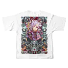 でゅめのお店の十二支～卯～（カラー） All-Over Print T-Shirt :back