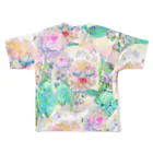 水彩屋の花の妖精 All-Over Print T-Shirt :back