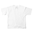 トミナガの相変わらず強引Tシャツ白 フルグラフィックTシャツの背面