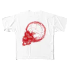 syo-goのドクロ　赤 All-Over Print T-Shirt