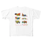 iki.mushinoのどうぶつたち。（Tシャツは裏表プリント） All-Over Print T-Shirt