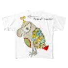 ねこぜや のROBOBO「福ちゃんロボ」 All-Over Print T-Shirt