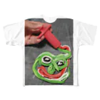 めかぶの指先堂のCRAYPEPE フルグラフィックTシャツ