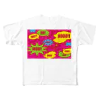 フォーヴァのコミックPINK All-Over Print T-Shirt