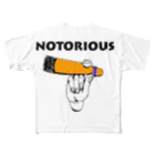 NIKORASU GOのNOTORIOUS フルグラフィックTシャツ