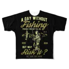 151A（一期一会）のFishing Risk it? フルグラフィックTシャツ